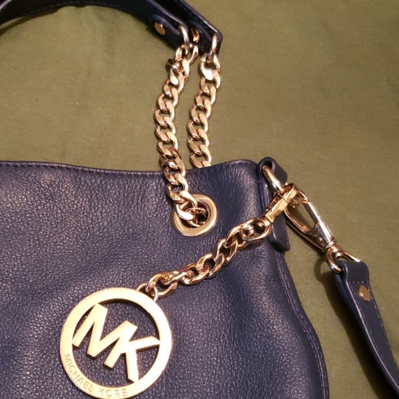 Michael Kors blue leather bag - Picture 4 of 5